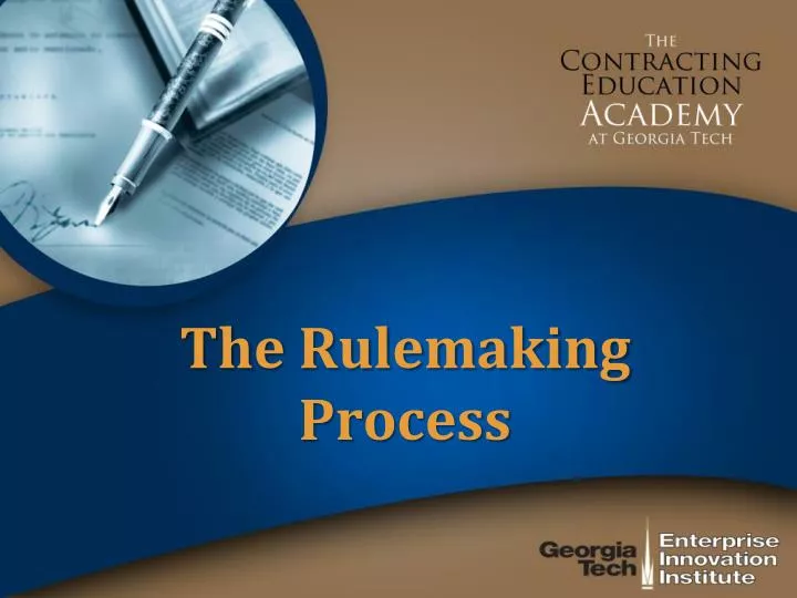 the rulemaking process