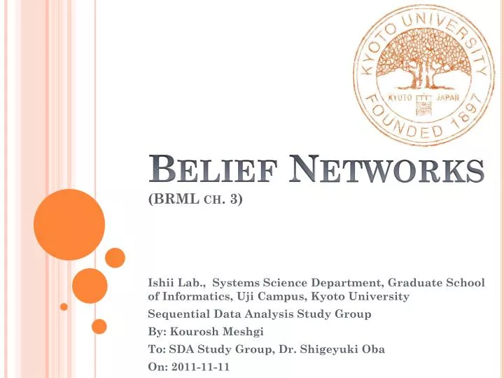 belief networks brml ch 3