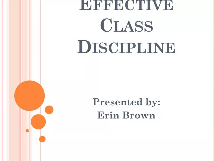 effective class discipline
