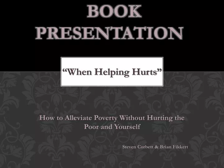 book presentation