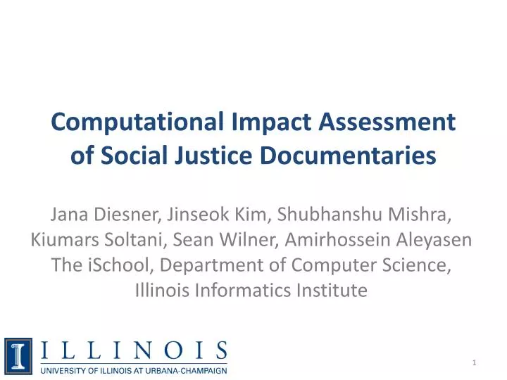 computational impact assessment of social justice documentaries
