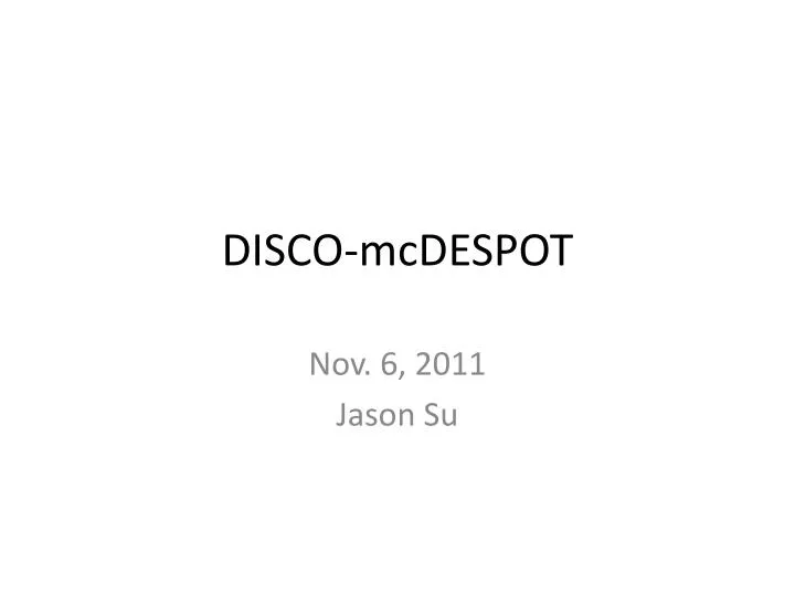 disco mcdespot