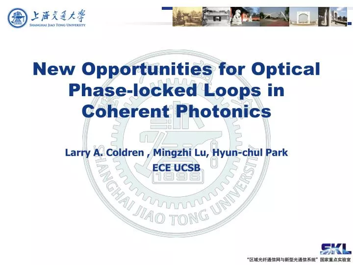 new opportunities for optical phase locked loops in coherent photonics
