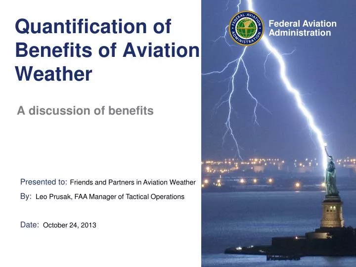 quantification of benefits of aviation weather