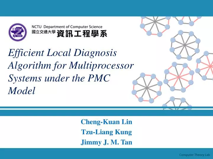 efficient local diagnosis algorithm for multiprocessor systems under the pmc model
