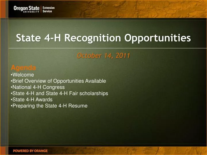 state 4 h recognition opportunities