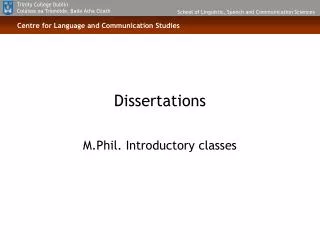 Dissertations