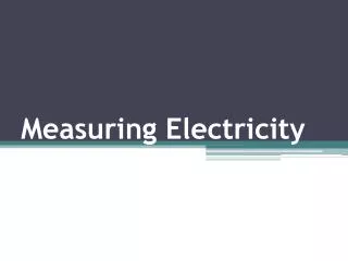 measuring electricity