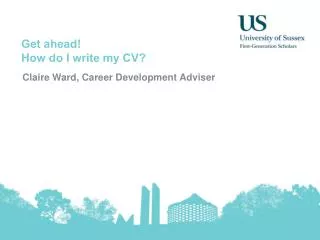 Get ahead! How do I write my CV?