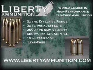 World Leader in High-Performance Lead-Free Ammunition