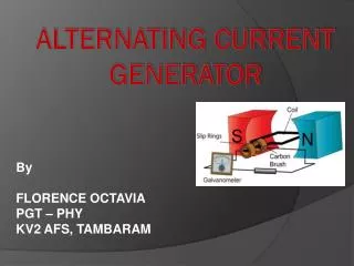 Alternating current generator