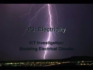 P3: Electricity