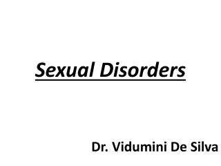 Sexual Disorders