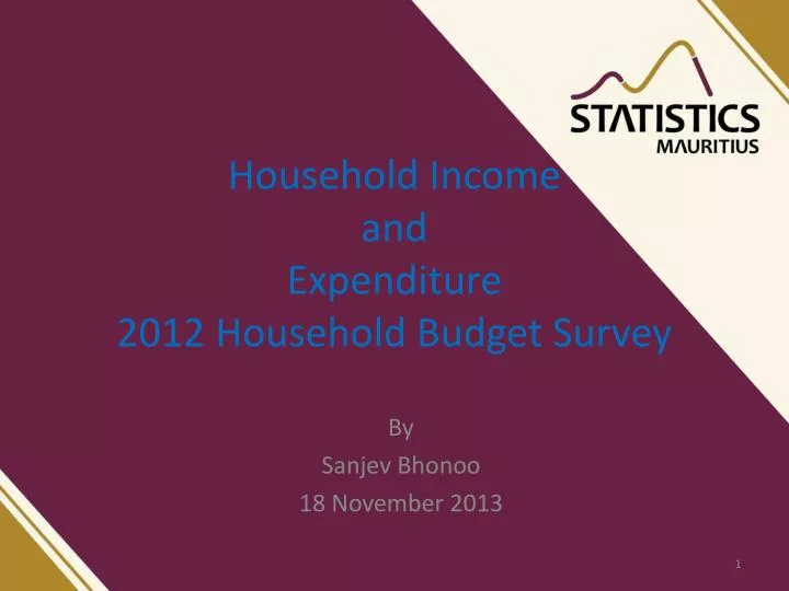 household income and expenditure 2012 household budget survey