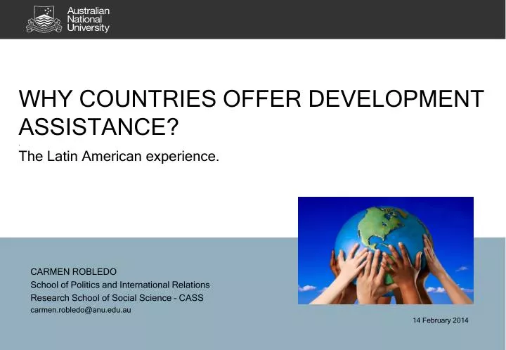 why countries offer development assistance the latin american experience