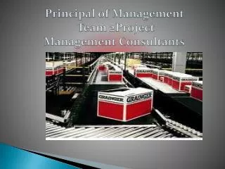 Principal of Management Team 2Project Management Consultants