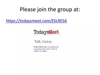 Please join the group at: