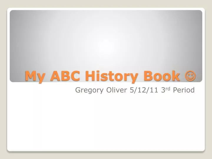 my abc history book