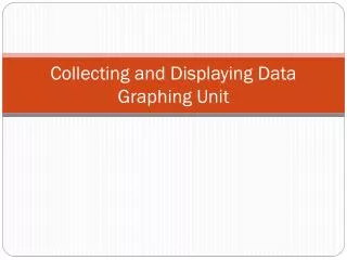collecting and displaying data graphing unit
