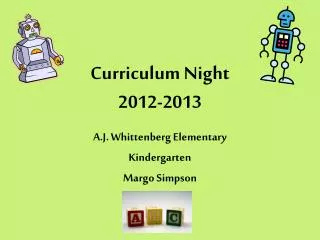 Curriculum Night 2012-2013