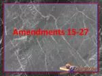 Amendments 15-27 - slide 1