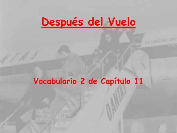 despu s del vuelo