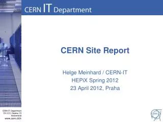 CERN Site Report