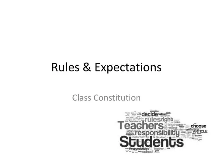 rules expectations