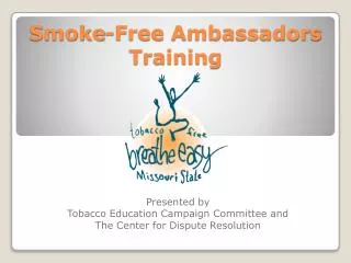 Smoke-Free Ambassadors Training