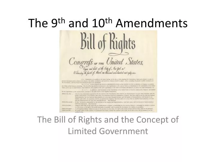 the 9 th and 10 th amendments