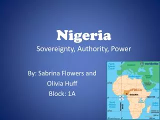 Nigeria Sovereignty, Authority, Power