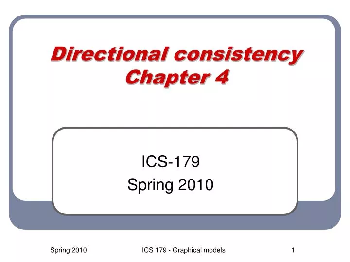 directional consistency chapter 4