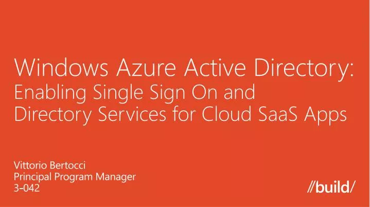 windows azure active directory enabling single sign on and directory services for cloud saas apps