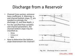 Discharge from a Reservoir