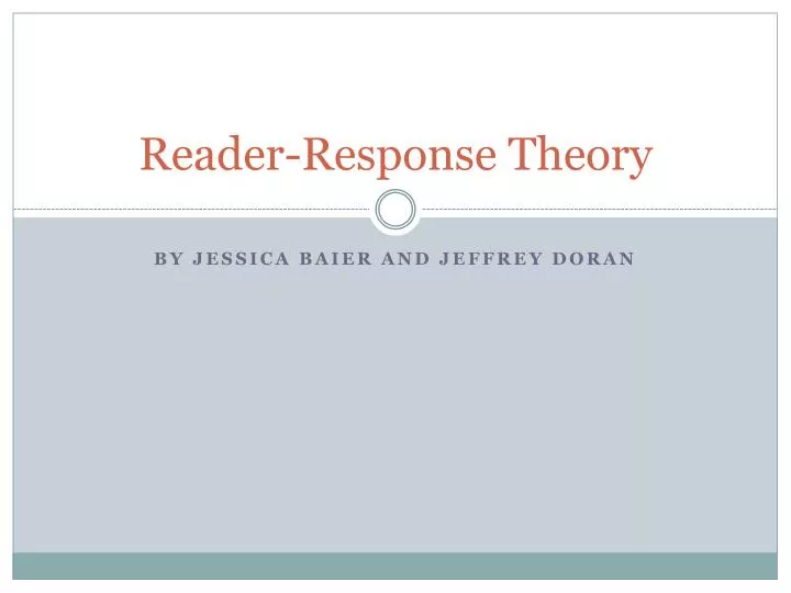 reader response theory