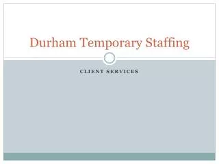 durham temporary staffing
