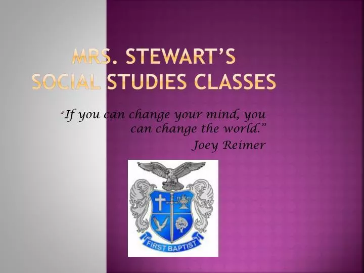 mrs stewart s social studies classes