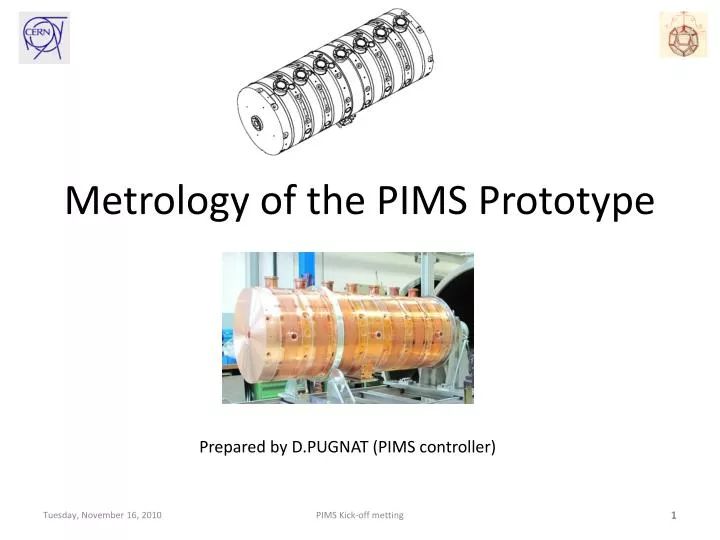 metrology of the pims prototype