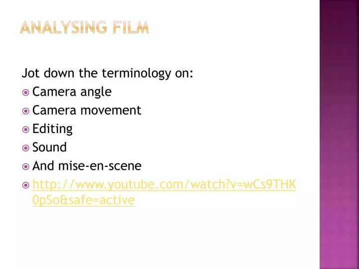 analysing film