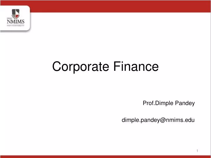 corporate finance