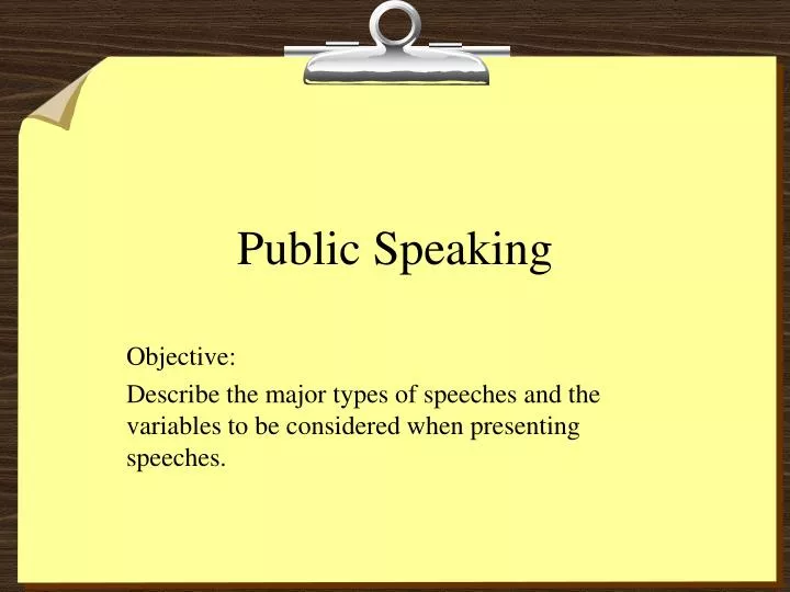 public speaking