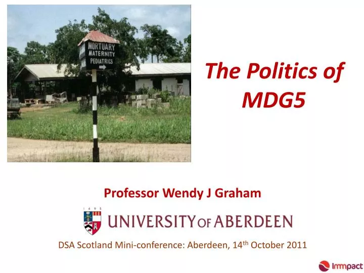 the politics of mdg5