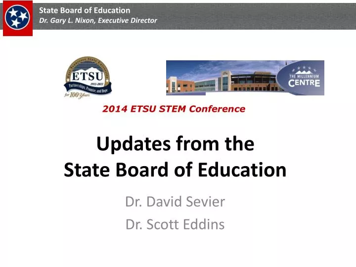 updates from the state board of education