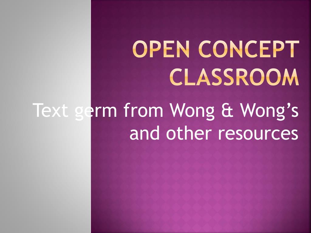 PPT - Open concept classroom PowerPoint Presentation, free download ...
