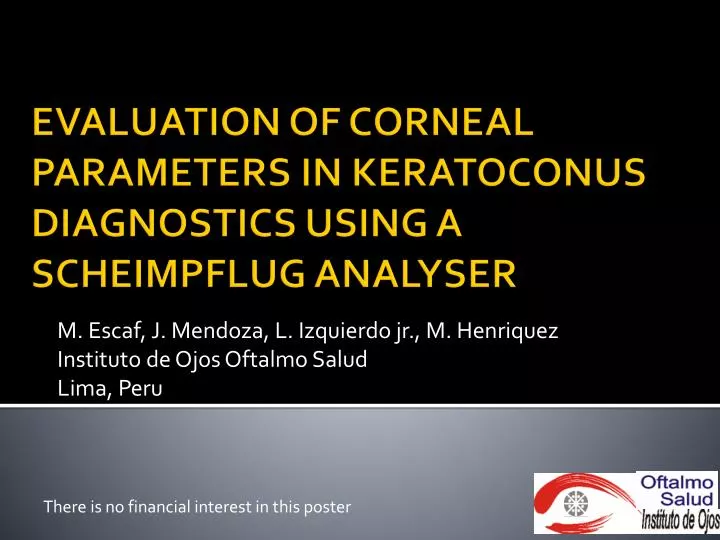 m escaf j mendoza l izquierdo jr m henriquez instituto de ojos oftalmo salud lima peru