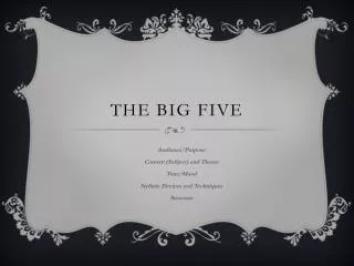 THE BIG Five