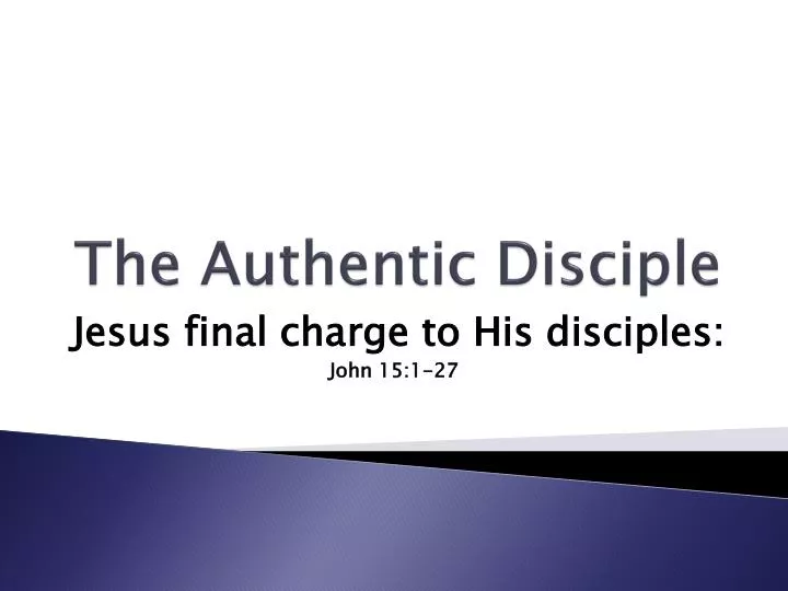 the authentic disciple