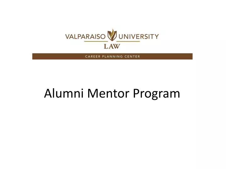 alumni mentor program
