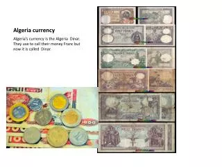 Algeria currency