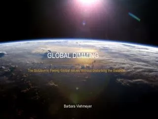 Global Dimming
